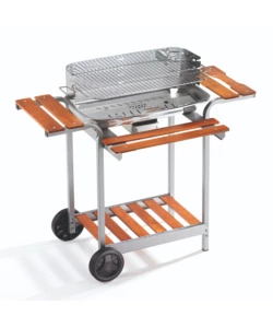 BARBECUE A CARBONELLA OMPAGRILL "60-40 PRO C" IN ACCIAIO INOX 60,5X33X96 CM